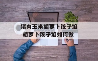 猪肉玉米胡萝卜饺子馅 胡萝卜饺子馅如何做
