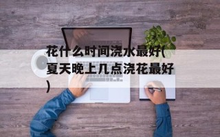 花什么时间浇水最好(夏天晚上几点浇花最好)