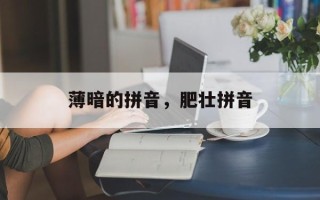 薄暗的拼音，肥壮拼音