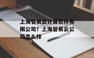 上海管易云计算软件有限公司？上海管易云公司怎么样