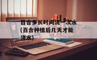 百合多长时间浇一次水(百合种植后几天才能浇水)