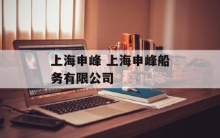 上海申峰 上海申峰船务有限公司