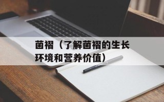 菌褶（了解菌褶的生长环境和营养价值）