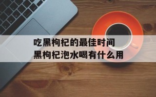 吃黑枸杞的最佳时间 黑枸杞泡水喝有什么用