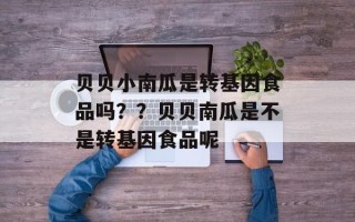 贝贝小南瓜是转基因食品吗？？贝贝南瓜是不是转基因食品呢