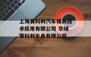 上海赛科利汽车模具技术应用有限公司 华域赛科利车身有限公司