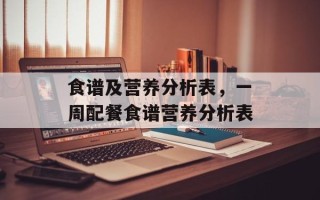 食谱及营养分析表，一周配餐食谱营养分析表