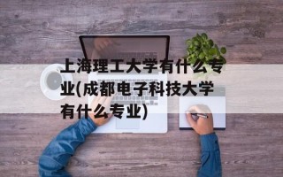 上海理工大学有什么专业(成都电子科技大学有什么专业)