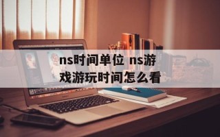 ns时间单位 ns游戏游玩时间怎么看
