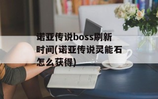 诺亚传说boss刷新时间(诺亚传说灵能石怎么获得)