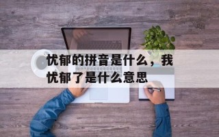 忧郁的拼音是什么，我忧郁了是什么意思
