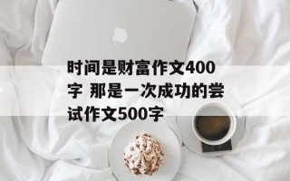 时间是财富作文400字 那是一次成功的尝试作文500字