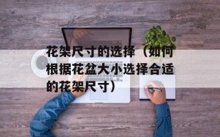 花架尺寸的选择（如何根据花盆大小选择合适的花架尺寸）