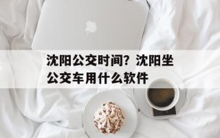 沈阳公交时间？沈阳坐公交车用什么软件