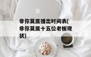 非你莫属播出时间表(非你莫属十五位老板现状)