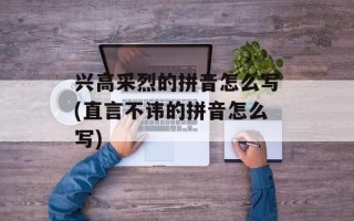 兴高采烈的拼音怎么写(直言不讳的拼音怎么写)