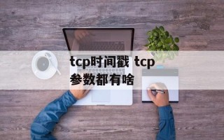 tcp时间戳 tcp参数都有啥