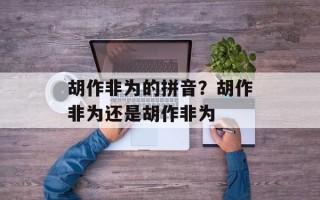 胡作非为的拼音？胡作非为还是胡作非为