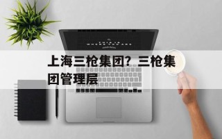 上海三枪集团？三枪集团管理层
