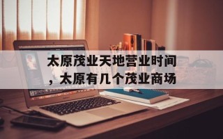 太原茂业天地营业时间，太原有几个茂业商场