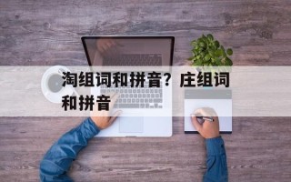 淘组词和拼音？庄组词和拼音