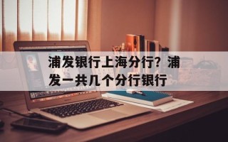 浦发银行上海分行？浦发一共几个分行银行