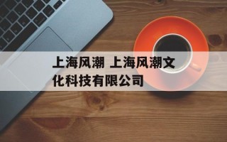 上海风潮 上海风潮文化科技有限公司