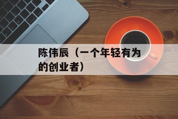 陈伟辰（一个年轻有为的创业者）-第1张图片-