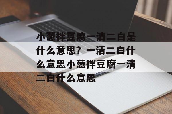 小葱拌豆腐一清二白是什么意思？一清二白什么意思小葱拌豆腐一清二白什么意思-第1张图片-